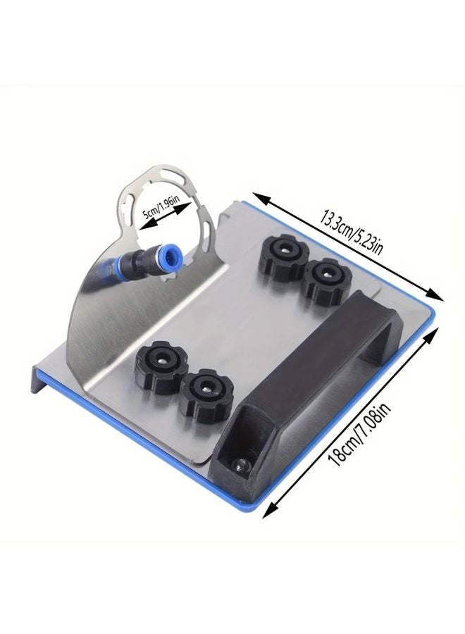 Silvery Stainless Steel Tile Corner Grinder Rack 45 Degree Bevel Cutting Tool - Image 3