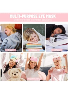 CMGTYYD 4 Pieces Sleep Mask, Sleep Mask for Kids, Plush Sleeping Eye Cover, Cute Sleep Mask, Soft Plush Blindfold Cute for Kids Teens Girls Women  - Image 5