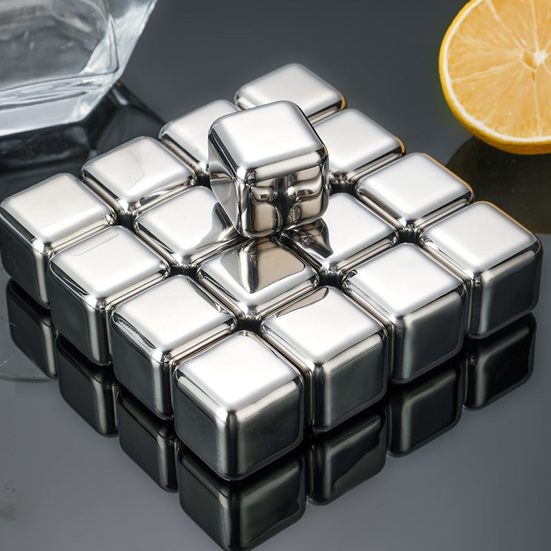 304 Stainless Steel Whiskey Ice Cubes - Image 1