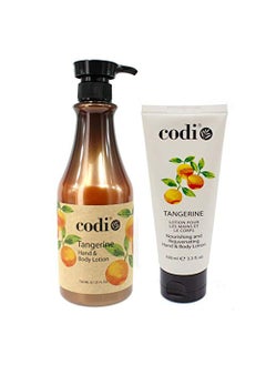 CODi Codi Tangerine Hand  Body Lotion Duo 33 oz  25 oz 