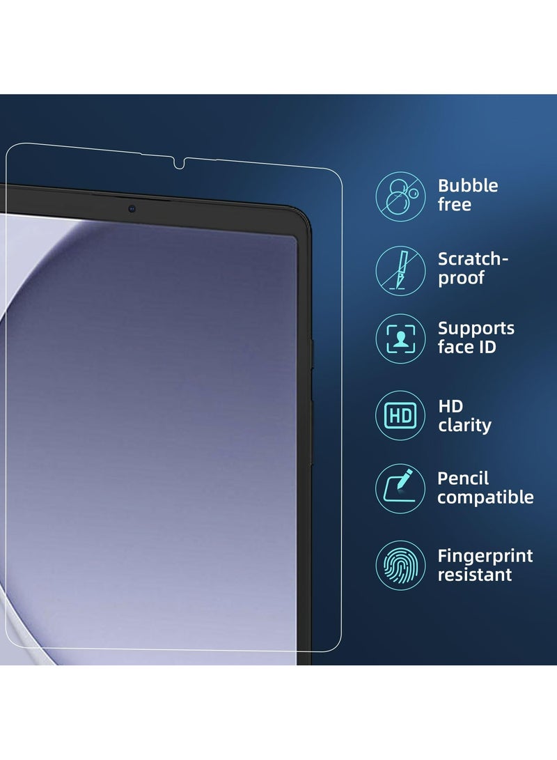 سامسونج جالاكسي تاب A9 حزمة حماية - سوبر شفافة واقية من الصدمات شل وحافة إلى حافة الشاشة فيلم واقية ، 360 درجة الحماية ، الغطاء الخلفي وشاشة فيلم واقية - Image 2