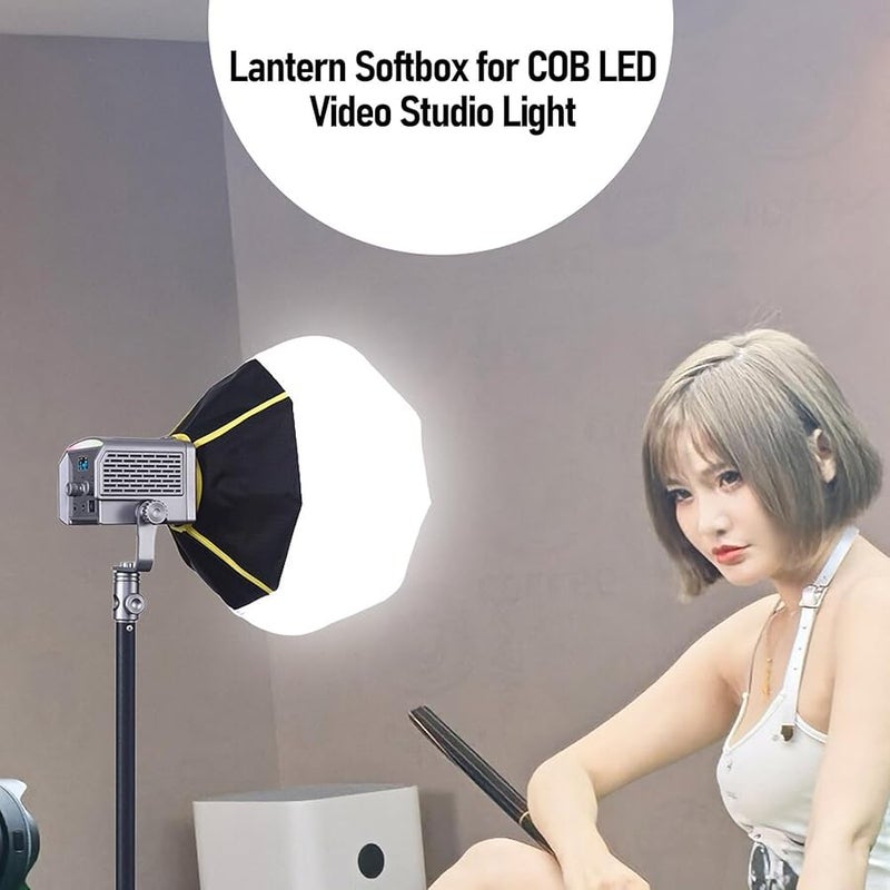 12 Inch Lantern Softbox For Bowens Mini LED Video Light Quick Release 270 Degree Omnidirectional Diffuser - Image 4