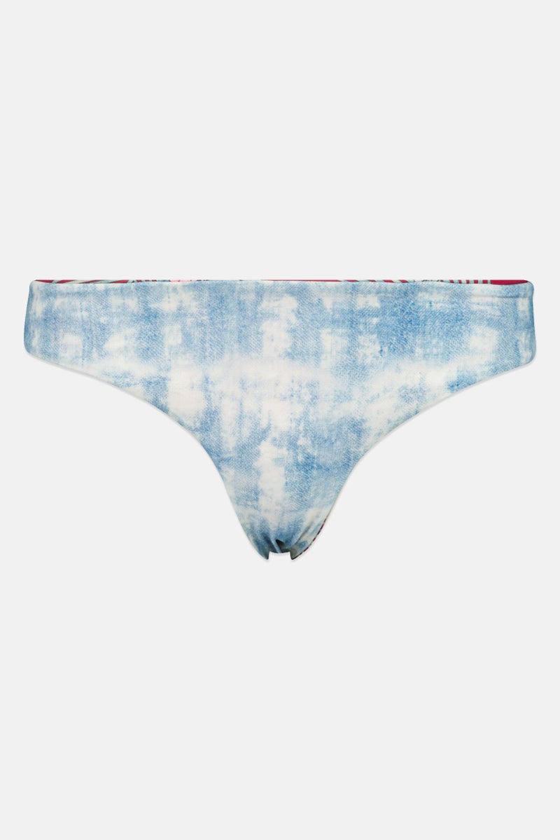 Billabong Women Reversible Mas Olas Hawaii Bikini Bottom, Blue and Purple - Image 1