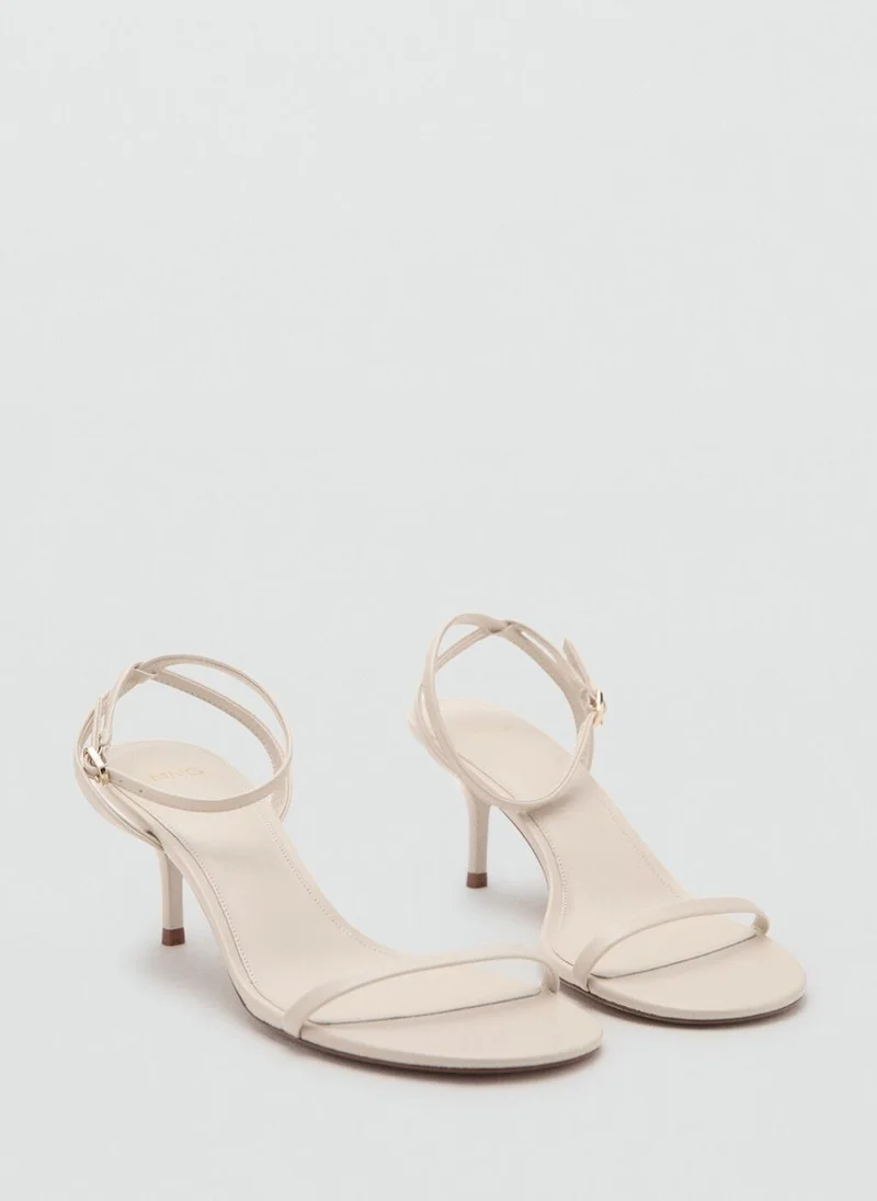 MANGO Strappy heeled sandals