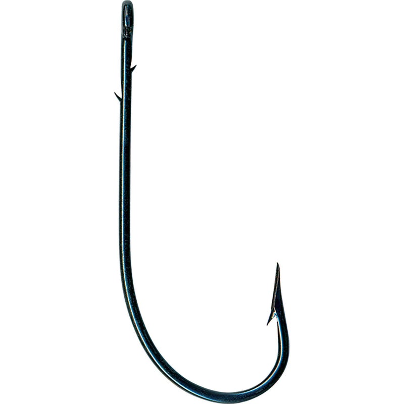 Mustad Sproat Worm Hook, Knife Edge, Blued 1/0 - Image 2