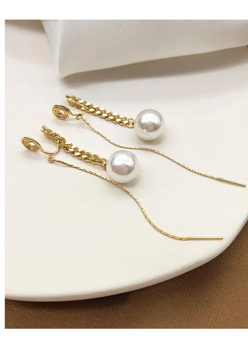 Jewelry 4You - Elegant Gold Plated Earrings - Image 1