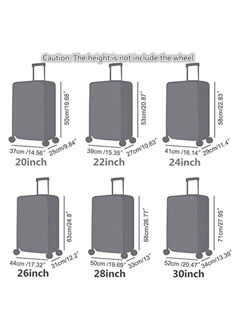 GGEROU - Clear PVC Suitcase Cover Protectors,Washable Baggage Covers - Anti-scratch,Waterproof,Fits Most 20 Inch to 30 Inch - Image 1