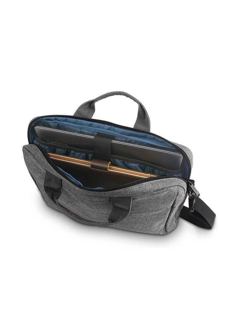 Goldfinch Laptop bag for office and personal use for  Men with shoulder bag strap and Inbuilt Laptop Case Grey Color  - Image 2