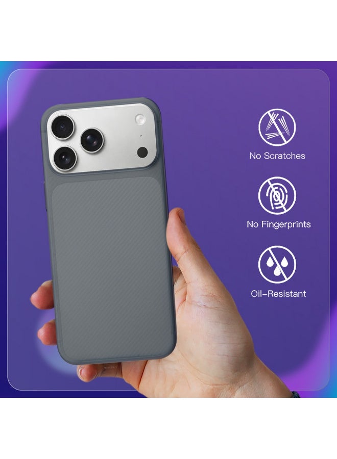 CATANES 2Packs Case Cover for iPhone 17 Pro Max, Air Skin Line Design Back Cover, Sturdy Durable Ultra-Thin Case, Drop Protection Cover Clear with Privacy Screen Protector - Midnight Blue - Image 4