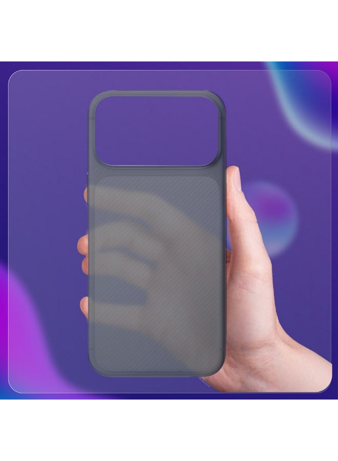 CATANES 2Packs Case Cover for iPhone 17 Pro Max, Air Skin Line Design Back Cover, Sturdy Durable Ultra-Thin Case, Drop Protection Cover Clear with Privacy Screen Protector - Midnight Blue - Image 2