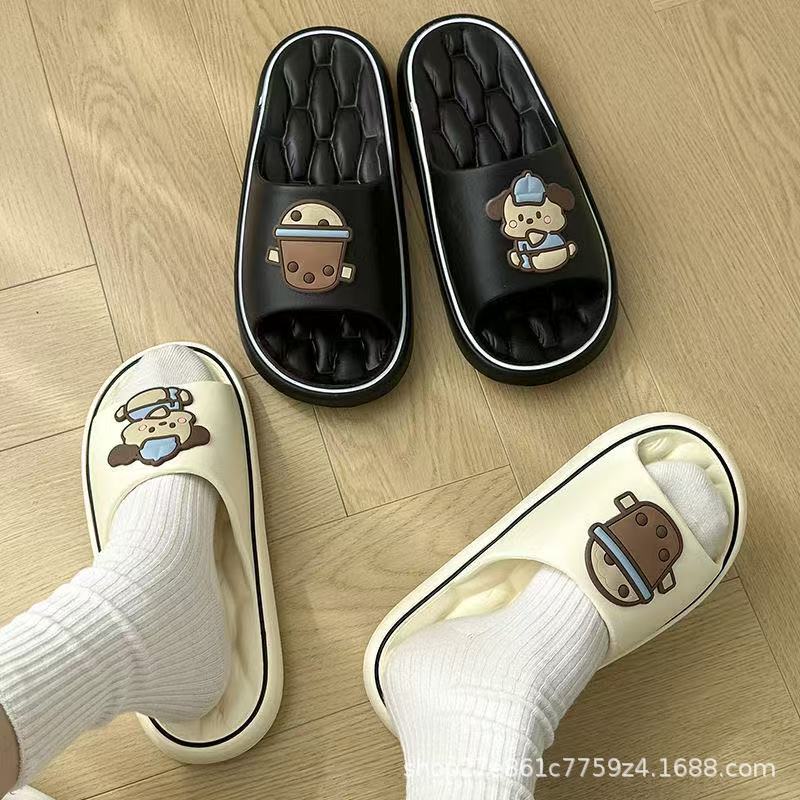 Non-Slip Slippers for Men and Women, Thick Sole Summer Indoor Home Sandals - Image 3