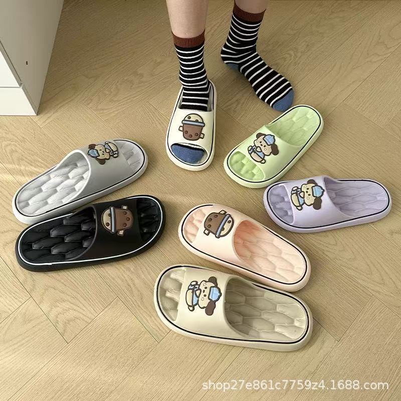 Non-Slip Slippers for Men and Women, Thick Sole Summer Indoor Home Sandals - Image 2