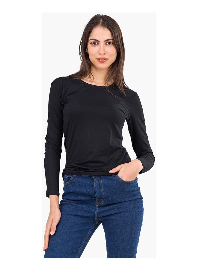 Clue Long Sleeves Basic Top - Image 1