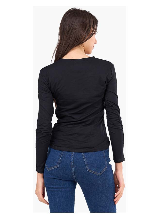Clue Long Sleeves Basic Top - Image 3