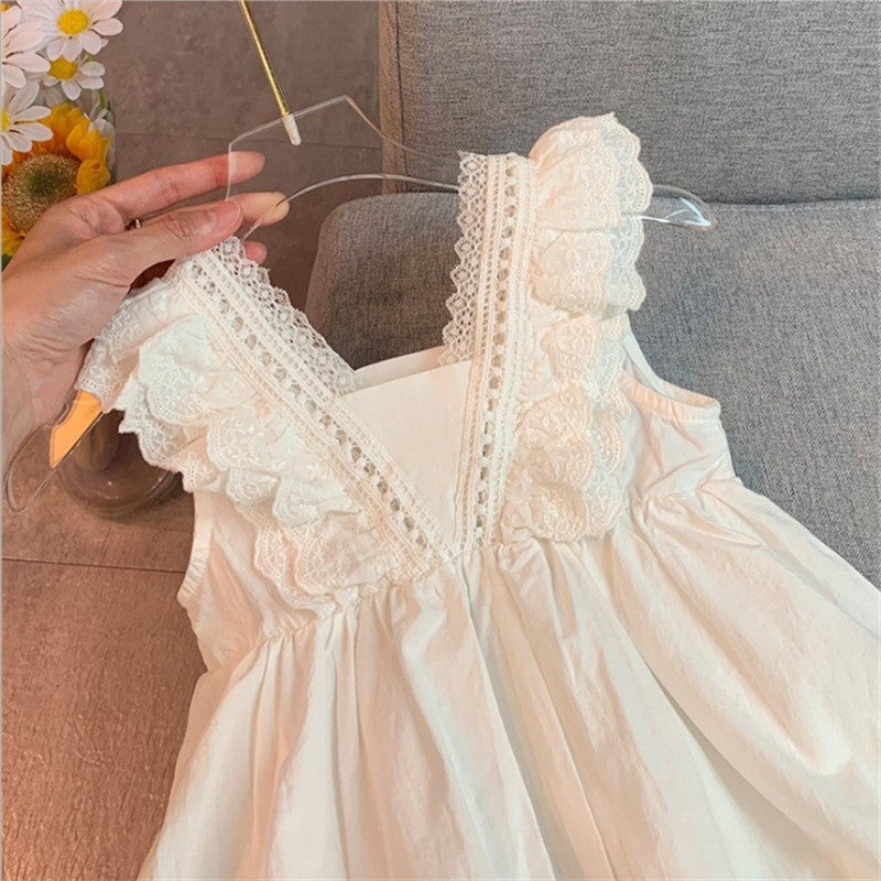 Girls' Suspender Vest Skirt Summer Dress Children'S Western Style Gauze Skirt Children'S Princess Dress Baby Girls' Summer Dress - Image 4
