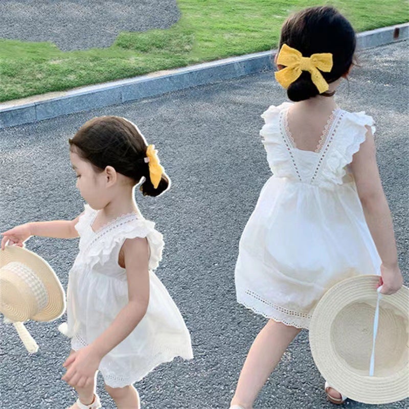 Girls' Suspender Vest Skirt Summer Dress Children'S Western Style Gauze Skirt Children'S Princess Dress Baby Girls' Summer Dress - Image 5