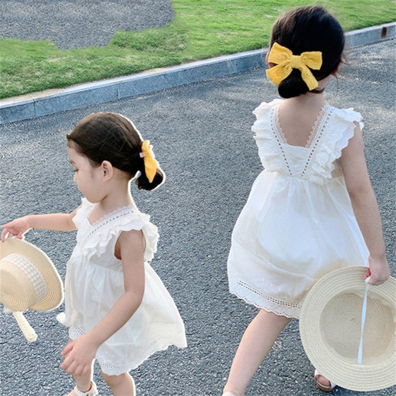 Girls' Suspender Vest Skirt Summer Dress Children'S Western Style Gauze Skirt Children'S Princess Dress Baby Girls' Summer Dress - Image 3