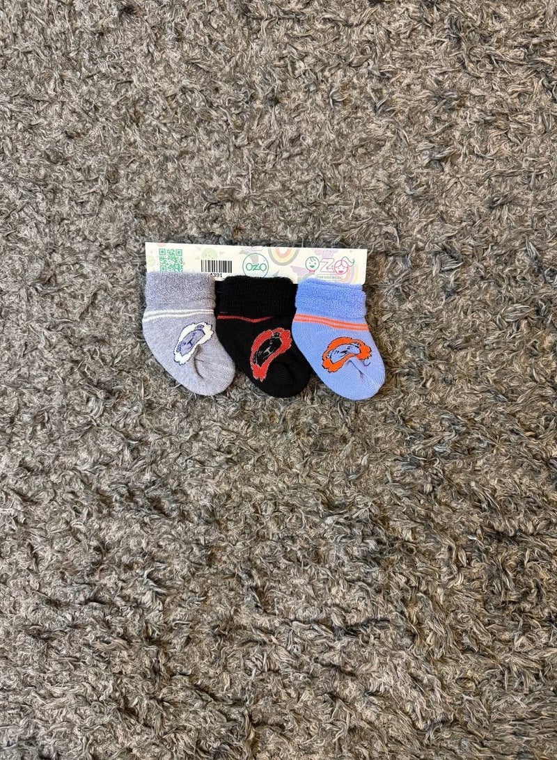 مجموعه من 3 شرابات مبطنه لحديثي الولاده  الوان مختلفه - Image 2