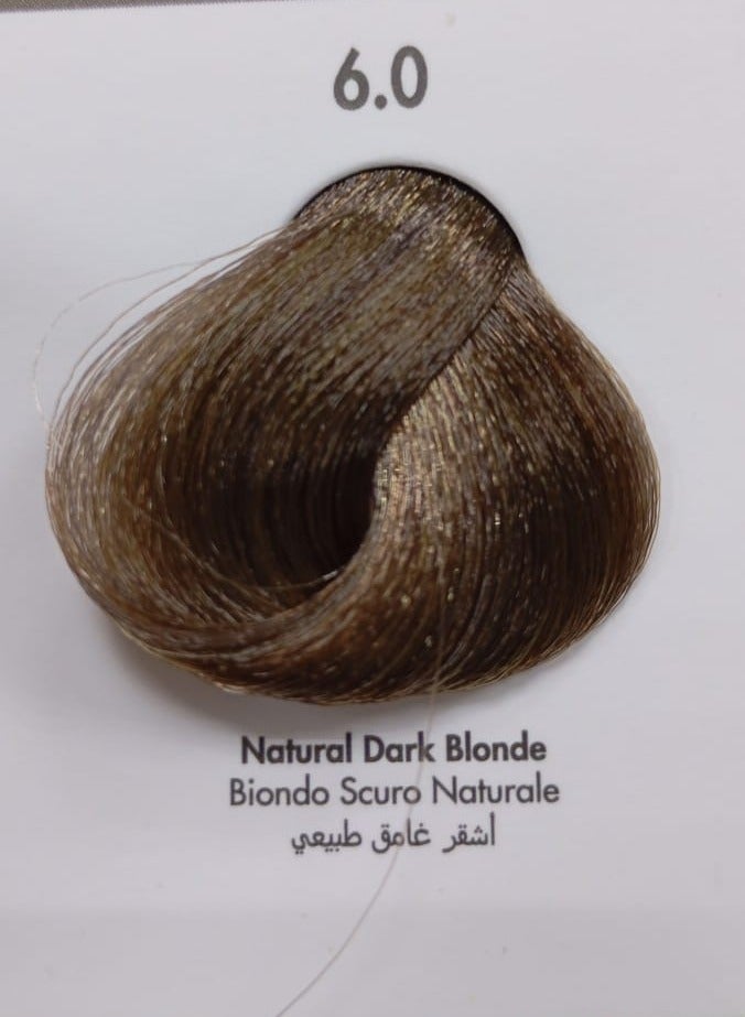 VIZO Permanent Hair Color Cream No.6.0 Natural Dark Blonde with 20 vol.100ml Oxidizing - Image 2