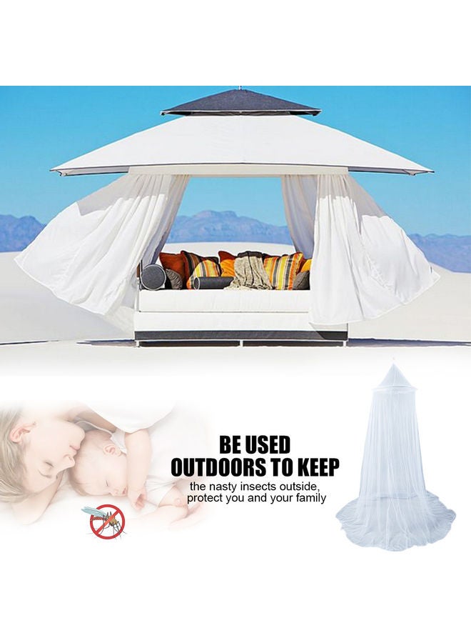 Universal Bed Hanging Mosquito Mesh Net Polyester White 20.00 x 3.00 x 20.00cm - Image 3