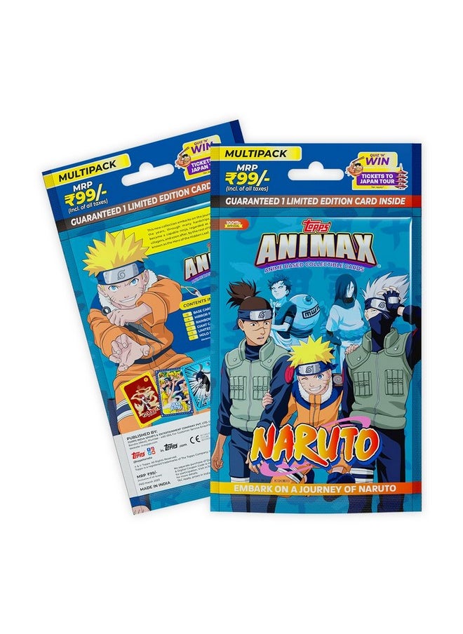 Topps Topps Animax 2024 Official Naruto Collectible Card Game(Multipack of 6)  - Image 2