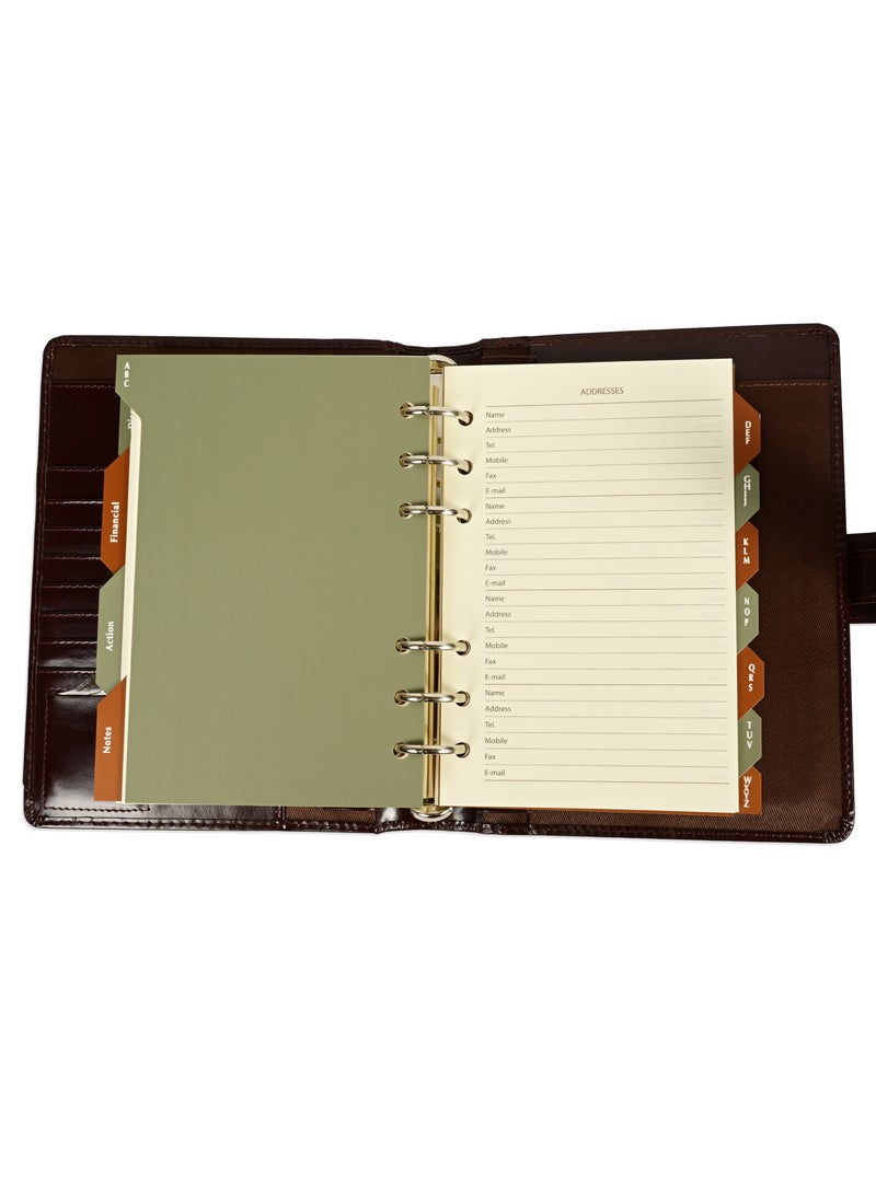 FIS® Leather Organizer "PLANUS", and Activity Journal, Size : (11x17cm), Color : Bordo_FSORLO6BO - Image 3