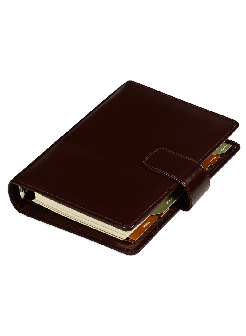 FIS® Leather Organizer "PLANUS", and Activity Journal, Size : (11x17cm), Color : Bordo_FSORLO6BO - Image 2