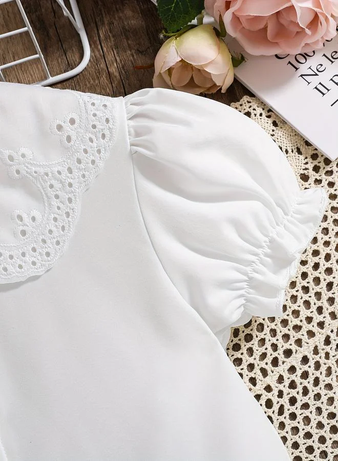 Take Two Take Two Broderie Peter Pan Collar Shirt