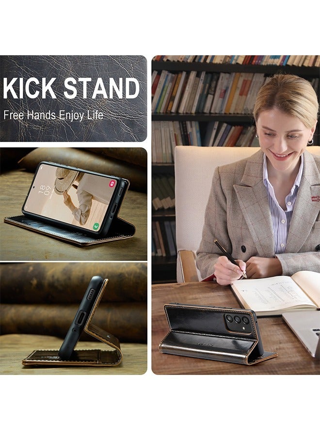 GROIC Case for Samsung Galaxy S23 Plus 6.6" Wallet Case, Magnetic PU Leather Flip Folio Case with Card Holders, Kickstand Function Shockproof TPU Inner Shell for Samsung Galaxy S23 Plus 6.6" - Image 5