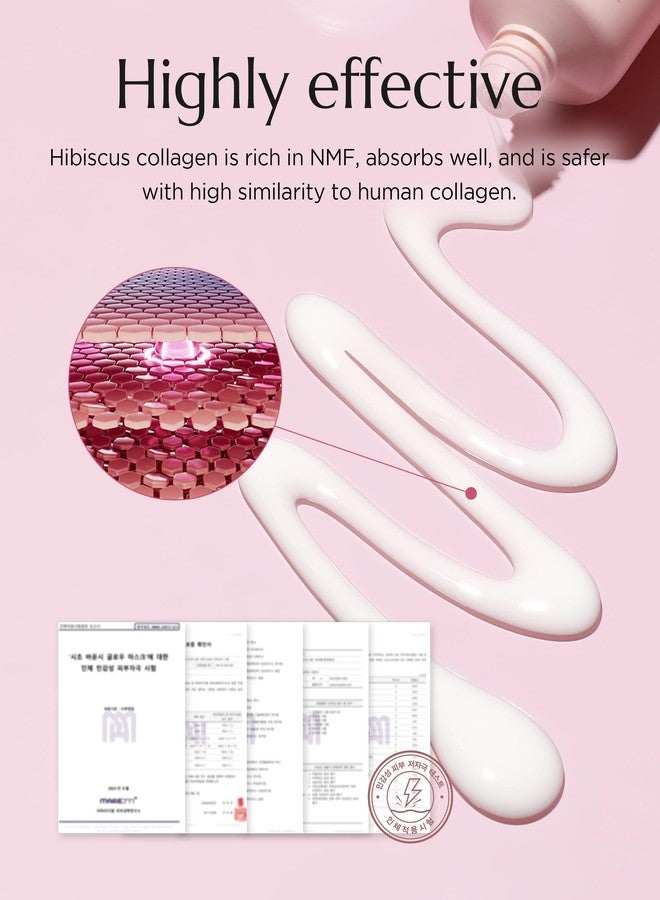 CHICHO Bouncy Glow Overnight Wrapping Peel-Off Mask (2.03 oz) – Vegan 300Da Hibiscus Collagen Film Mask for Glass Skin & Elasticity, Korean Sleeping Face Pack, Sensitive Skin - Image 3