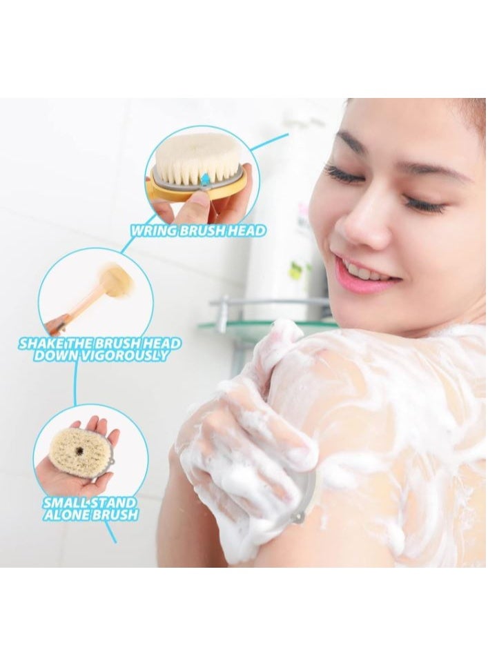 فرشاة تقشير وتنظيف الجسم تساعد على تحسين مظهر البشرة وتقليل مظهر السيلوليت لبشرة أكثر نعومة - Image 3