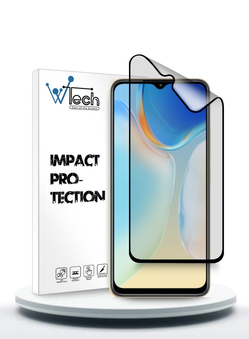 Wtech Nano Ceramic Full Glue Full Cover Matte Flexible Screen Protector For Itel A70 4G 2023 Clear/Black - Image 1