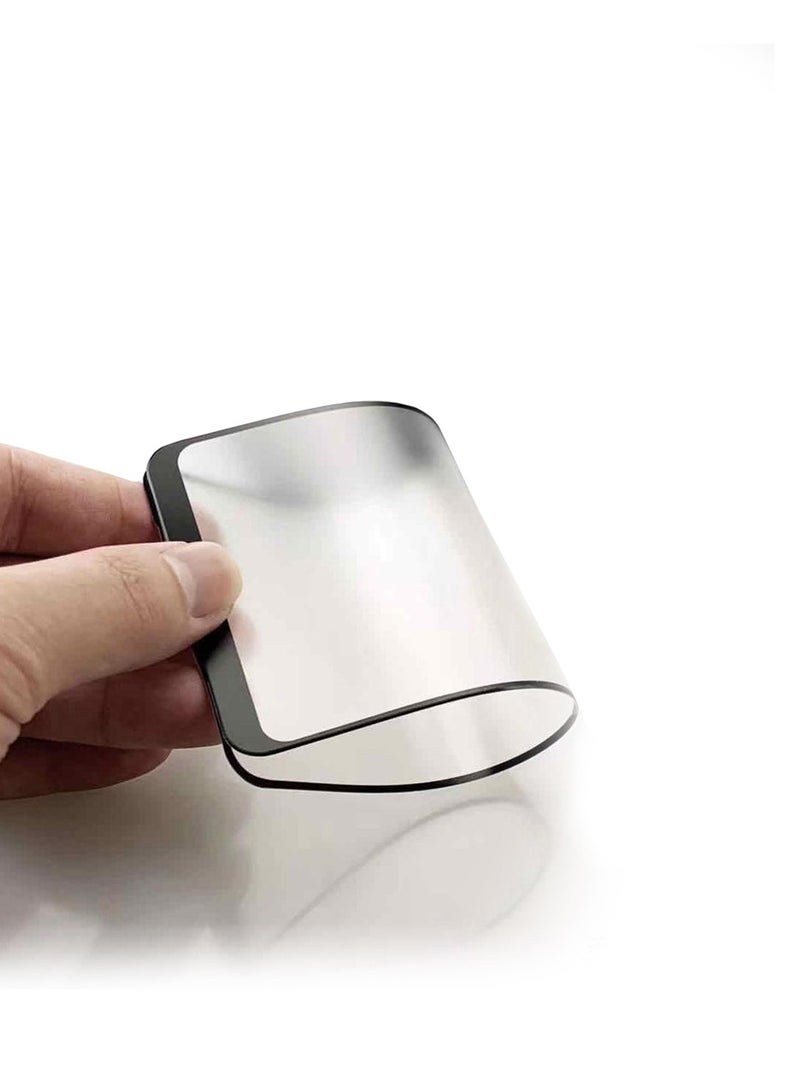 Wtech Nano Ceramic Full Glue Full Cover Matte Flexible Screen Protector For Itel A70 4G 2023 Clear/Black - Image 2