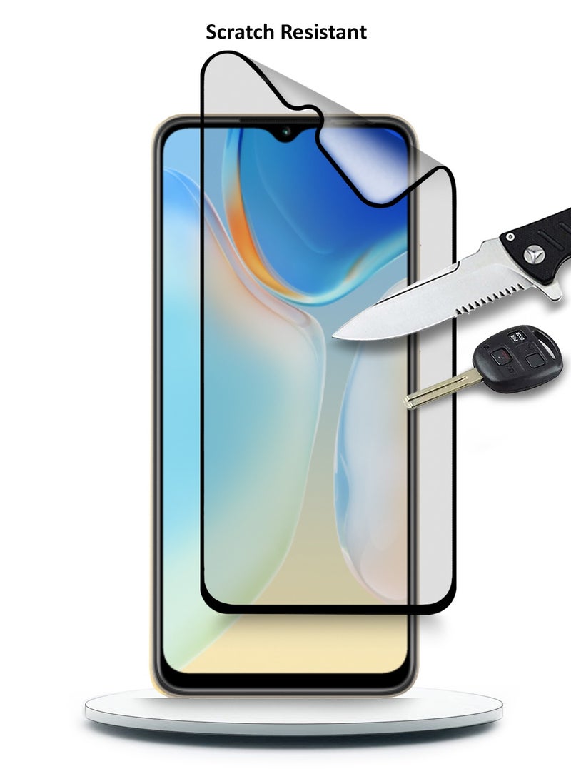 Wtech Nano Ceramic Full Glue Full Cover Matte Flexible Screen Protector For Itel A70 4G 2023 Clear/Black - Image 4