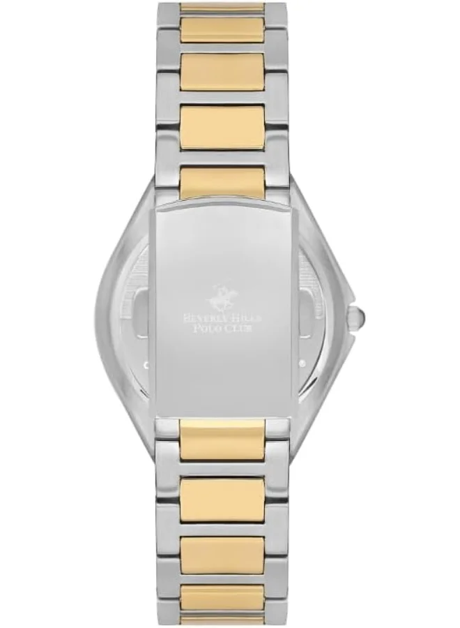 BEVERLY HILLS POLO CLUB BEVERLY HILLS POLO CLUB Women's VJ20C1 Movement Watch, Analog Display and Metal Strap
