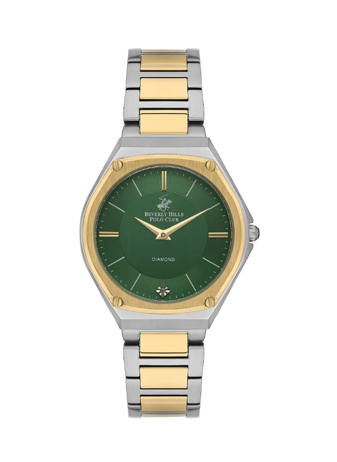 بيفرلي هيلز بولو كلوب Beverly Hills Polo Club Women 's Green dial Analog watch - BP3560X.270