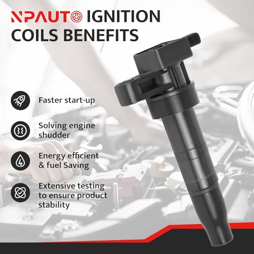 NPAUTO استبدال حزمة ملف الإشعال لسيارات 3.3L 3.8L V6 هيونداي سانتا في سوناتا فيراكروز أزيرا جينيسيس كوبيه، كيا سورينتو أوبتيما روندو سيدونا أمانتي، 2007 2008 2009 2010 2011 2012 2013 2014 2015 2016، UF546 - Image 2