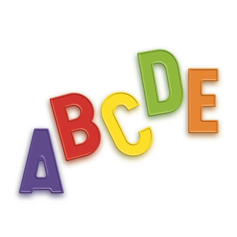 Quercetti Magnetic Uppercase Letters - 48 Piece Alphabet Magnet Set in Assorted Colors (Made in Italy) - Image 2