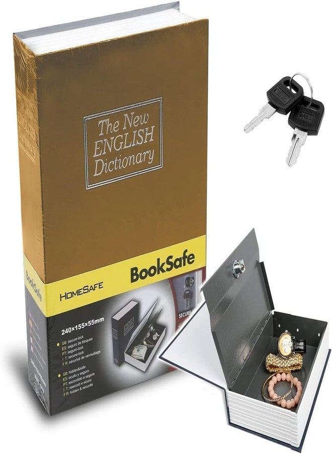 SVS ONLINE Hidden Safe Book Dictionary Style Locker Vault Box with 2 Keys Jewelry Cash Box Locker Book Safe Mini Locker for Office Home-Multi Design - Image 1