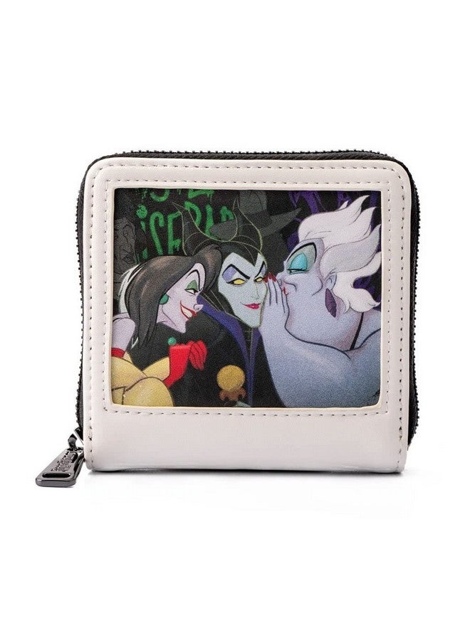 Loungefly Disney Villains Club Polaroid Ziparound Faux Leather Walletlightweight Villains Club One Size - Image 1