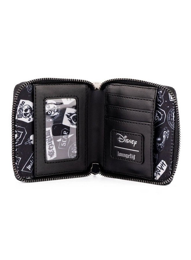 Loungefly Disney Villains Club Polaroid Ziparound Faux Leather Walletlightweight Villains Club One Size - Image 3