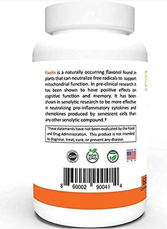 CYTOLYFE Fisetin 500mg | 98% Pure Fisetin | 500mg Therapeutic Dose | 60 Capsules | Senolytic Activator | Anti-Aging & Longevity  - Image 3