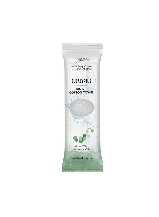 FABBPRO مناديل أوشيبوري القطنية المبللة (25 عبوة 8 × 8 بوصة) معطرة بيضاء للاستخدام الساخن أو البارد (الكافور) - Image 2