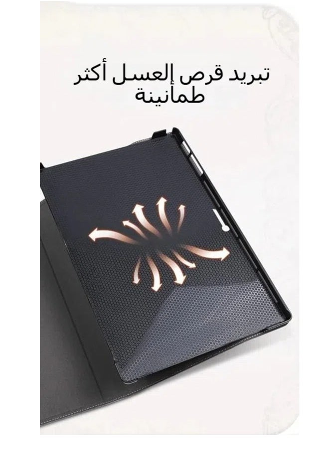 غلاف بحجم 13 إنش لجهاز Microsoft Surface Pro 9/8، غلاف واقي بزوايا متعددة مع حامل للقلم متوافق مع أحدث إصدار من Surface Pro 9 لعام 2022 وإصدار Surface Pro 8 لعام 2021، يتناسب مع الكيبورد وقاعدة الإرتكاز.
