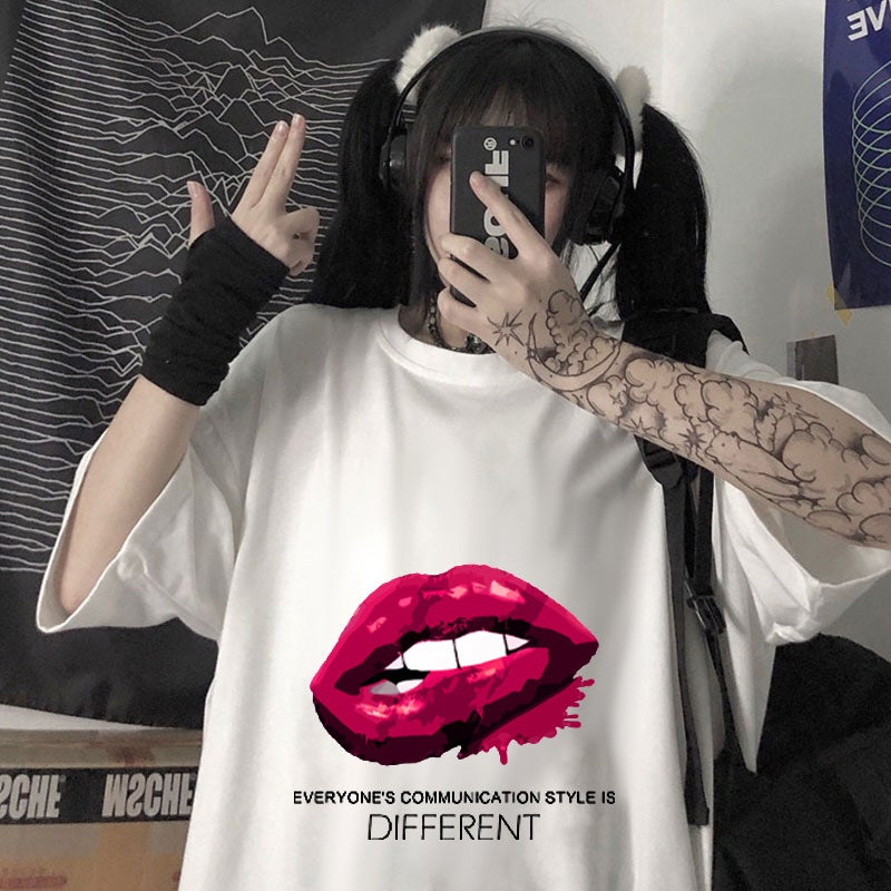 Mid-Length Thin Large Size Loose Round Neck Short-Sleeved Women'S Spring, Summer And Autum Fashion Brand T-Shirts For Men And Women - Image 1