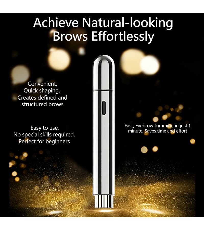Red Rechargeable Eyebrow Razor USB Powered Hair Remover for Men Women - Image 5