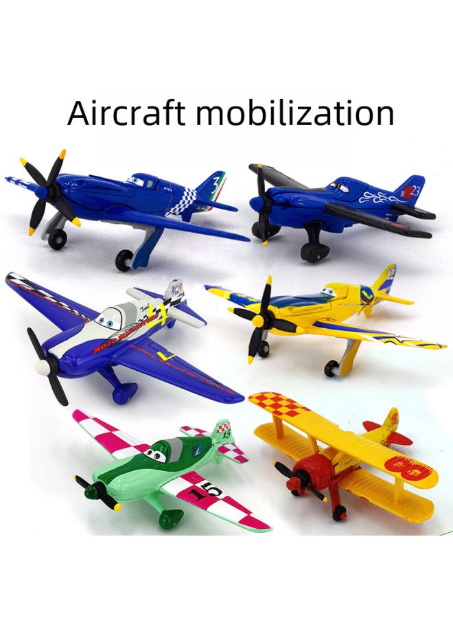 Aircraft Story Alloy Toy No.12 No.3 No.23 Aircraft Children's Model Yellow Gift Collection-Color:sun Flag Aircraft - Image 2