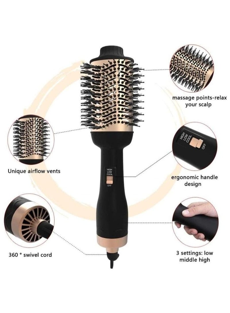Professional One Step Hair Dryer Brush Volumizer Straightener Negative Ion Hot Air Brushes Curling Iron Salon Rotating - Image 4