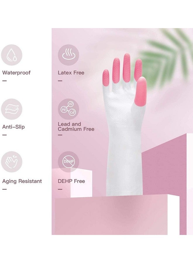 Amzgear Silicone Gloves | Reusable Hand Gloves | Scrubbing Gloves | Hand Gloves For Dish Washing | Car Washing Gloves | Pet Bathing Gloves, Kitchen Dish Washing, Household Use (Random Color-1 Pair) - Image 3