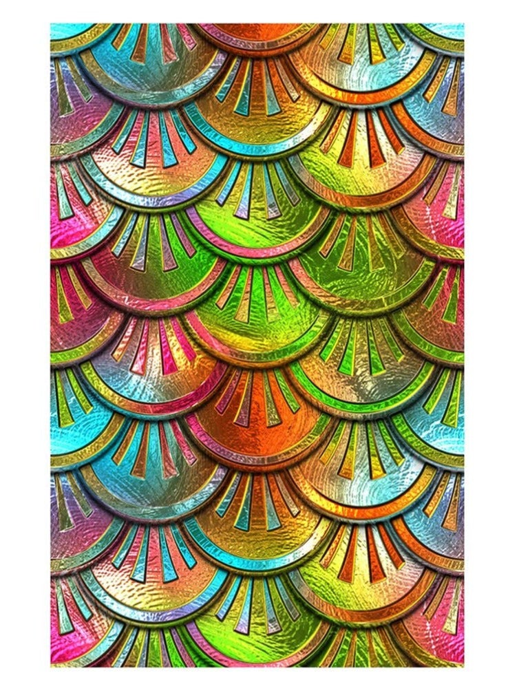 SYOSI 3D Colourful Window Privacy Film Glass Window Cling Decorative Sticker Decal for Home Kitchen Office Bedroom Living Room Bathroom - Image 1